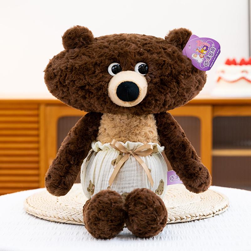 Hammer Series Cute Bear and Cat Figure Plush Toy Set