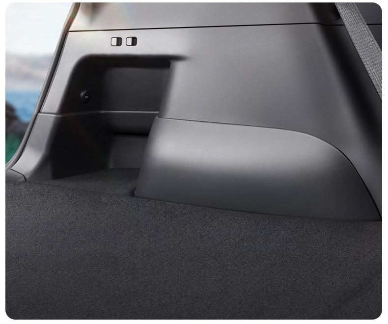 Tesla Model Y Suede Trunk Side Panels - Large Interior Modification Accessories