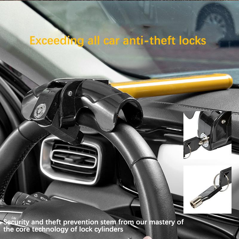 Car Steering Wheel Lock Universal Fit Maximum Security Steering Anti-Theft T-Bar Steering Wheel Immobiliser