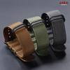 Multicolor Watch Band Nylon Black Ring Buckle Strap 18/20mm 22mm 24mm Striped Waterproof Replace Watch Accessories for Man Women