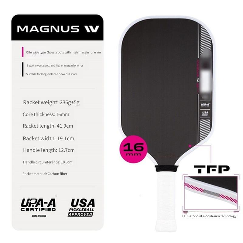 4th Gen Core Thermoformed T700 Carbon Fiber Pickleball Paddle Tournament Grade Professional Sports Racket