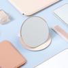 Ivory Cover Stand Round Mirror