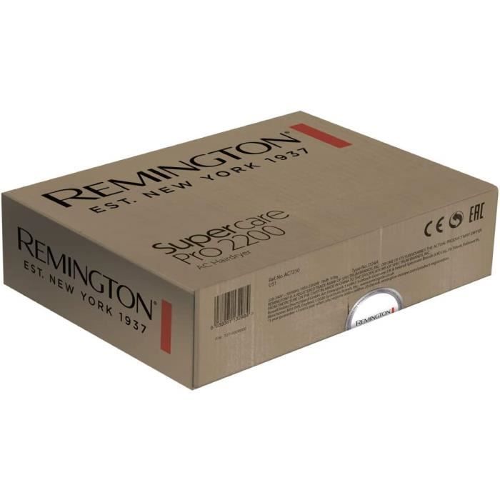 Remington Hair Dryer 2200W Supercare Function, AC Motor, Ionic, Lightweight, Compact - AC7250 SuperCare Pro,47
