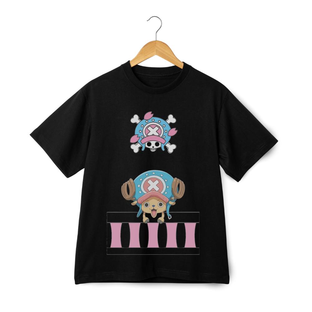 

One Piece Chopper Pink Hat Emblem T-shirt - Cool Anime Manga Streetwear Tee 4XL