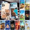 Cute Capybara Phone Case for Motorola Moto G10 G20 G30 G31 G32 G34 G35 G41 G42 G50 G51 G52 G55 G60 G60S G62 G71 G72 G75