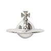 VIVIENNE WESTWOOD Solid Orb 3D Button Saturn Brass Earrings Women Earrings Silver 6201003802P019P019