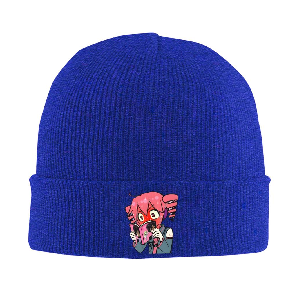 Triple Baka Kasane Teto  Beanie Hats  Bonnet Hats Adult Unisex Vintage Kpop Skullies Beanies Autumn Pattern Thermal Elastic Caps