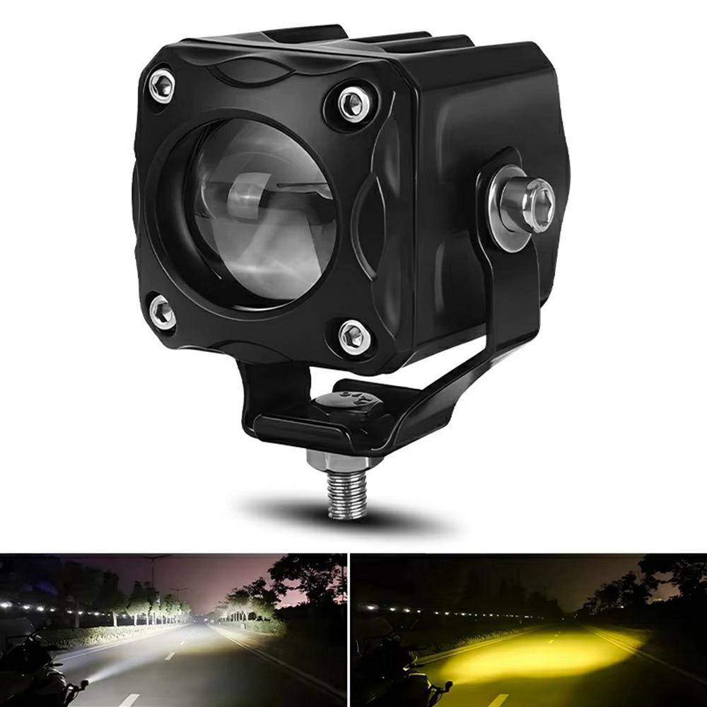 

TR1 Single Lens Dual Color High Low Beam Fog Lamp IP65 Waterproof 12V/24V Car Driving Headlight Type A