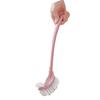 Toilet Brush Set Plastic Double Sided Brush Head Toilet Scrubber Holder Set for Home Hotel Bedroom