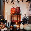 Halloween Pumpkin Decorations with Lights Vintage Halloween Light Up Table Decor for Home Office Haunt House Party