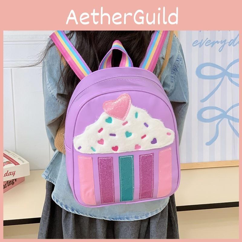 Cartoon Line Panda Girls Toddler Backpack With Fashion Sequins For School Use