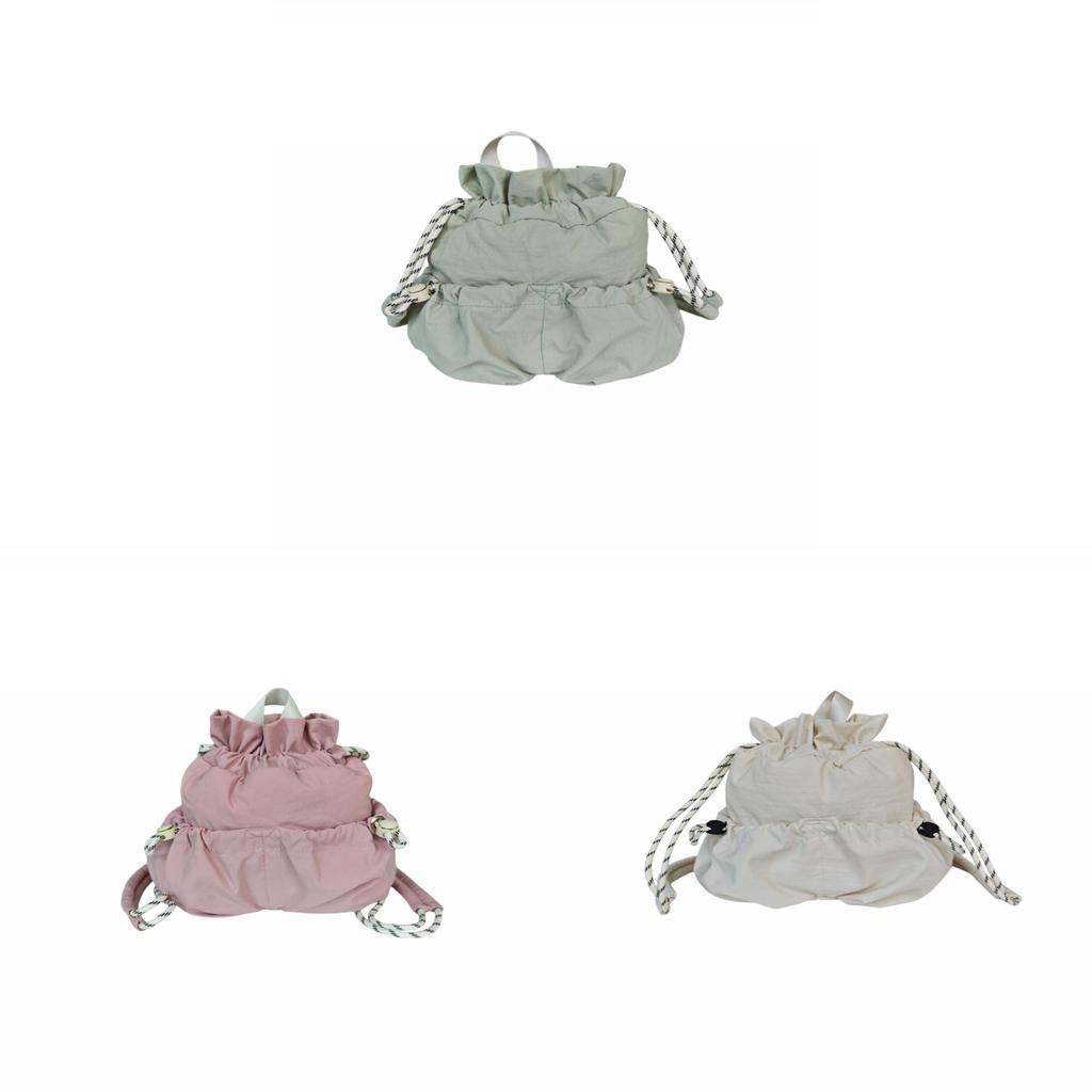 Minimalist Cloud Shape Nylon Mini Backpack For Casual Travel And Daily Use