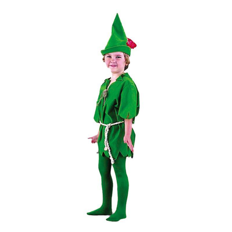 COS Halloween Green Elf & Robin Hood Costume for Adults and Kids: Peter Pan & Tinkerbell Theme.