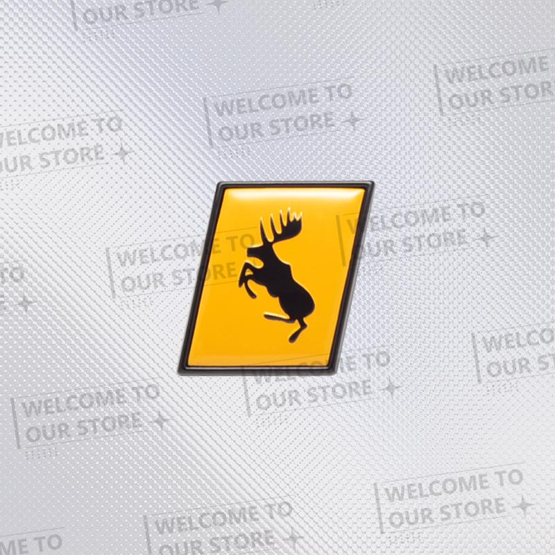 Car Sticker Elk Moose Test Elk R Design Sweden Flag 3D Metal Logo Badge Decal Rear Trunk Emblem For Volvo V40 XC40 XC60 XC90 V60