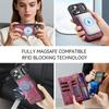 CaseMe Magnetic Flip Leather Phone Case for iPhone 17 Pro Max 17 Air 16 16E 15 Plus 14 13 12 11 XS X XR SE 2022 Zipper Wallet Card Back Cover Coque