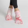 Yoga Socks Women Cotton Silicone Non-Slip Barre Pilates Socks Ballet Dance Sports Socks Five Toed Socks Fitness Socks Multicolor