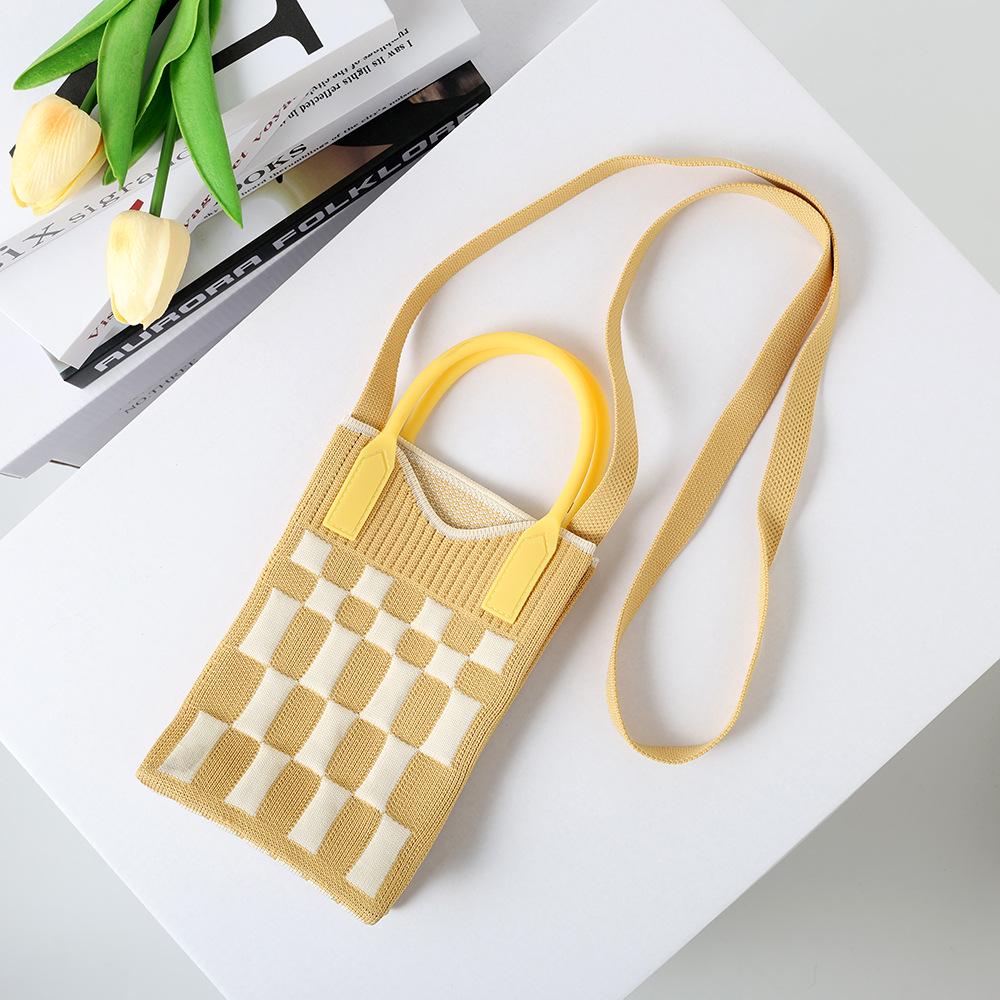 Korean Style 2024 Knit Tote & Crossbody Bag for Women