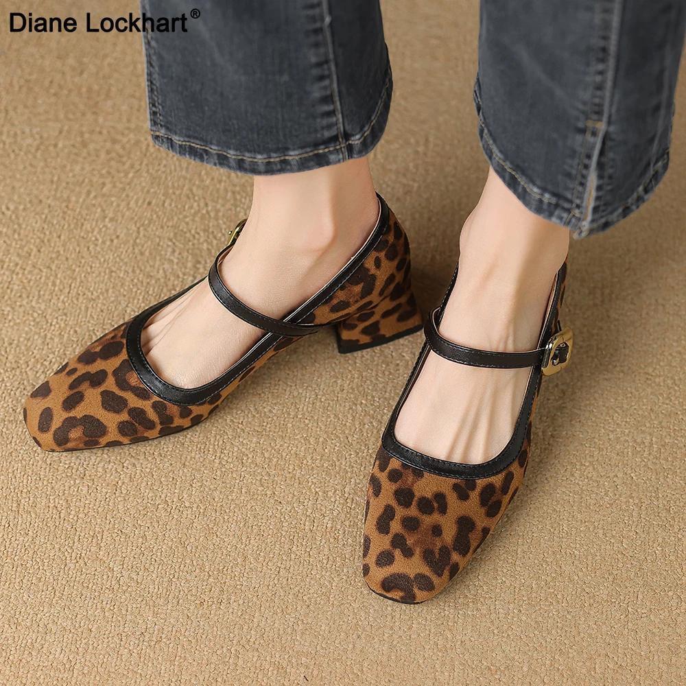 Fashion Women Daily Leopard Print High Heel Shoes Lady Casual Comfortable Spring Autumn Pumps Female Shoes 32-43 Bombas De Mujeres