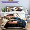 3pcs Cha Eun Woo Bedding Set Duvet Cover Closure Includes 1 Duvet Cover & 2 Pillowcases, Soft and Comfortable for All Seasons.