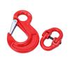 3.15 Tons Lifting Hook with Latch Eye Sling Hook Double Ring Buckle Set Crane Hoisting Hardware