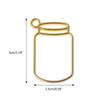 5 Pcs/Set UV Resin Floating Bottles Metal Frame Hollow Pendant Bezels with Loop