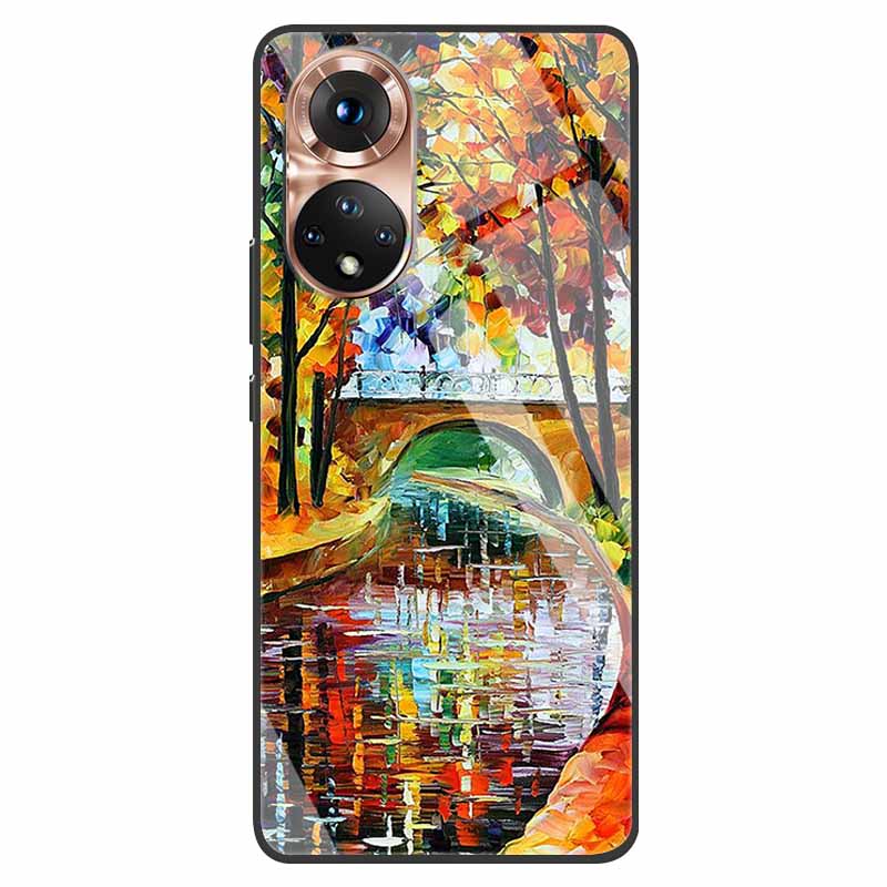 Luxury Case for Huawei Honor 50 Cover Tempered Glass Cover for Huawei Honor 50 Phone Case Honor50 6.57" Coque Bag Fashion Bumper
