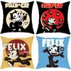 Cartoon F-Felix the Cat Kissenbezug Bequemer Wende-Kissenbezug Ideal für Auto Sofa Schlafzimmer & darüber hinaus