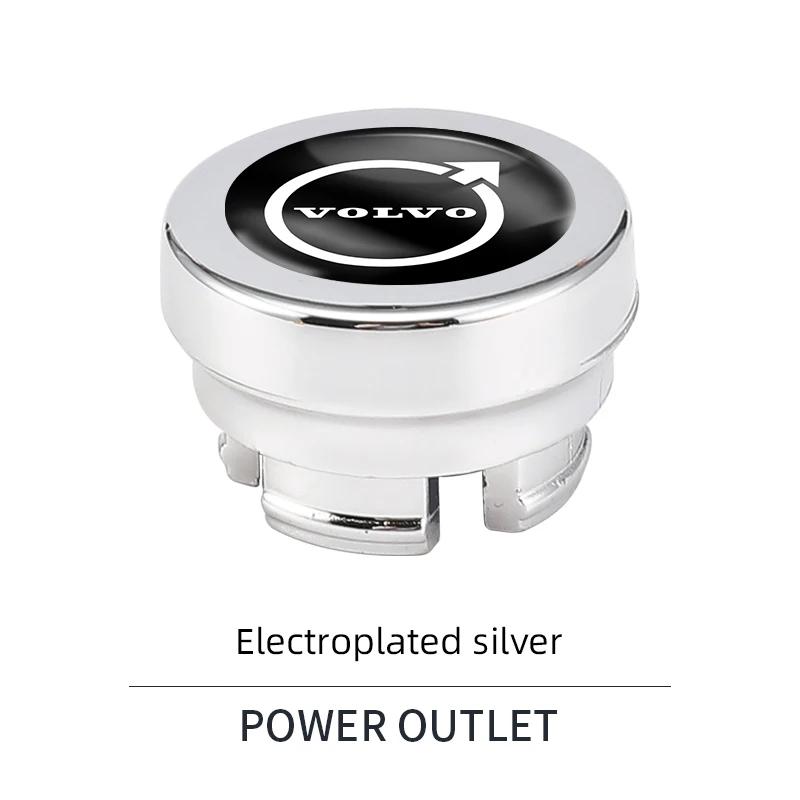 Car Cigarette Lighter Cap Auto Lighter Dust Proof Cover Accessorie For Volvo Rdesign XC60 XC90 XC40 V50 V60 V40 S60 C30 V70 S90