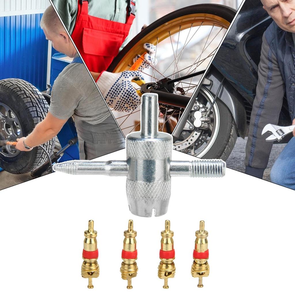 Valve Core Remover, Tire Valve Removal Tool | Valve Adjustment Tool High Strength Tire
