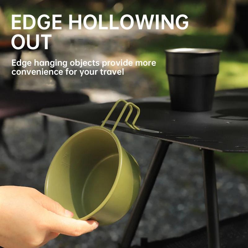Outdoor Tactical Table, Lightweight IGT Aluminum Alloy Height-adjustable Table, Portable Foldable Camping Picnic BBQ Rack