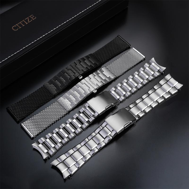 Vysoce kvalitní milánský nerezový náramek pro hodinky Citizen bule angel AT8020/JY8078/CB5840 Řemínek pro muže 22mm 23mm