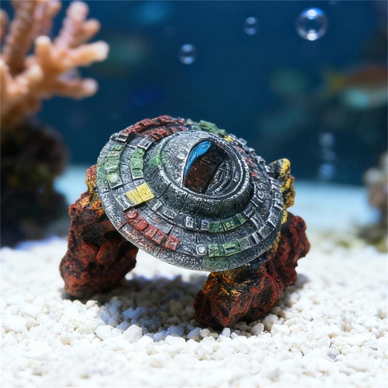 Modern Resins Ornaments For Fish Tanks Unique Underwater Art With Multiple Layered And Nonslip Base