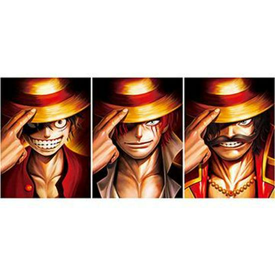 One Piece 3D Anime Farbverlauf Lentikular Stereoskopisches Gemälde