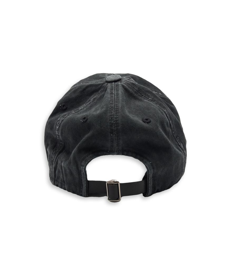 TUEWID Twd Hand Embroidery Wrinkled Ball Cap In Charcoal