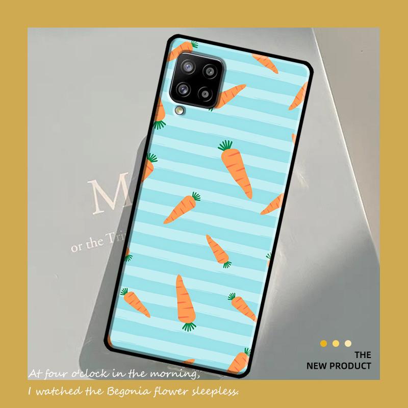 Carrot Vegetable Food Case For Samsung Galaxy A54 A34 A52 A32 A22 A12 A13 A14 A23 A33 A53 A73 A51 A71 Cover