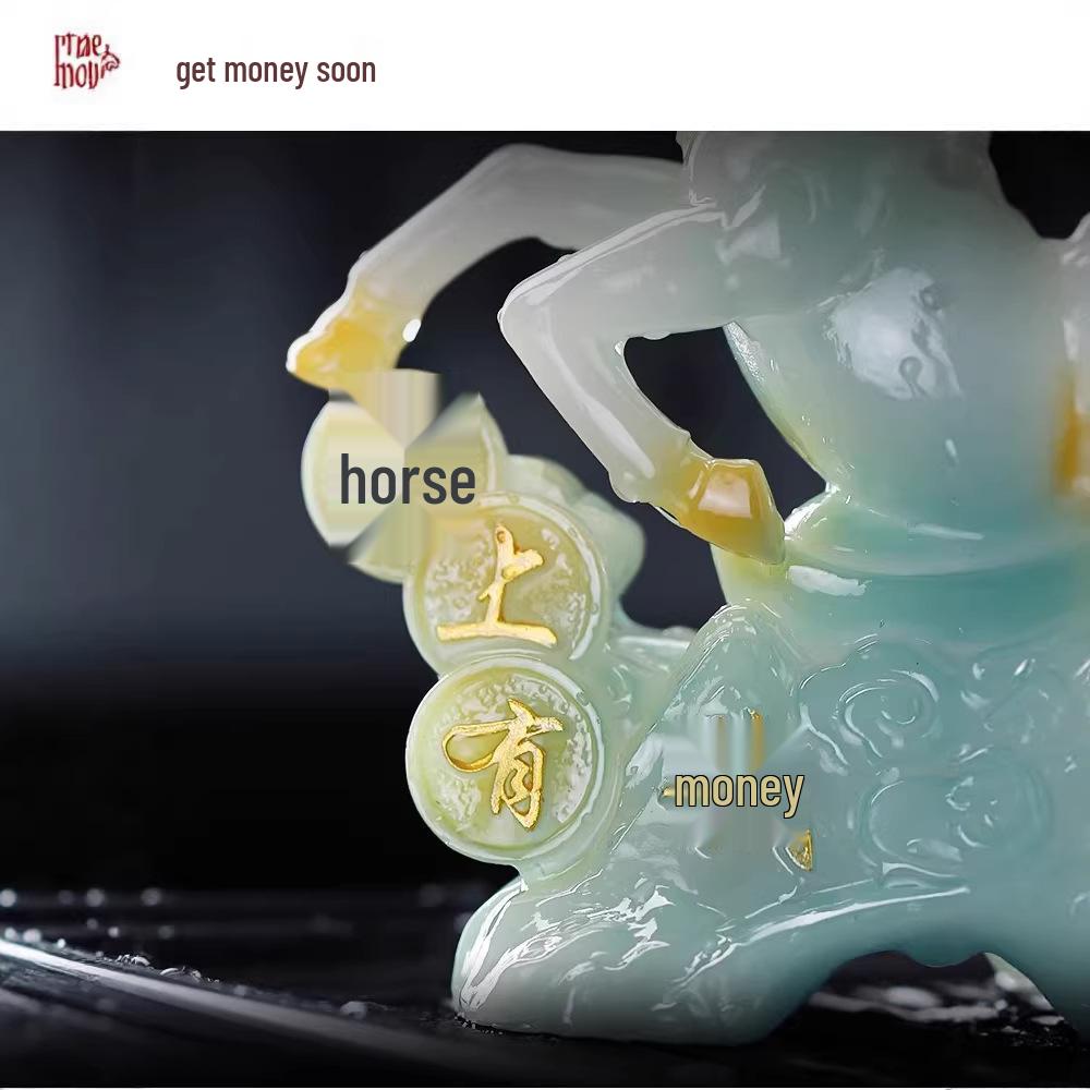 Instantly Wealth-Attracting Color-Changing Horse Tea Pet for Kung Fu Tea Sets – Office Desktop Tray Ornament