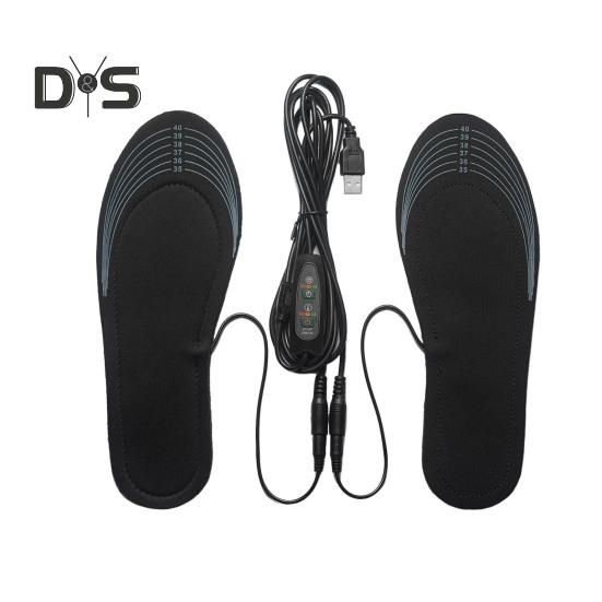 

Стельки с подогревом от USB для зимы Стельки с регулируемой температурой для согрева ног Стельки с 3 уровнями подогрева Облегающие стельки с подогревом для занятий спортом на открытом воздухе A