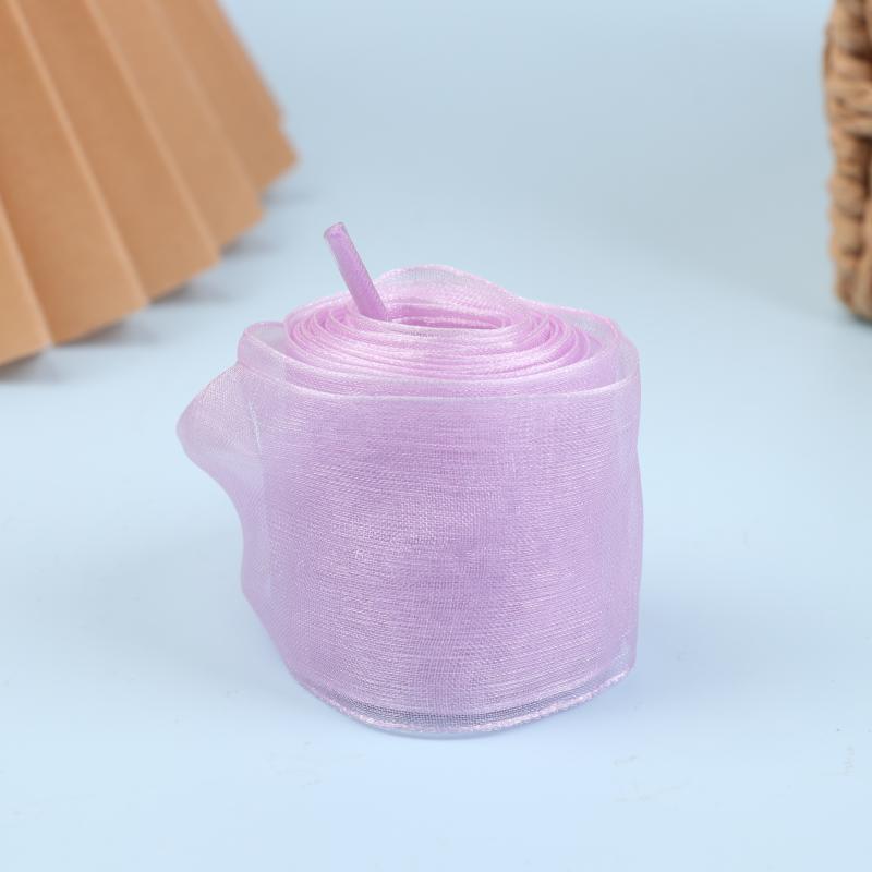 1Pair 4cm Wide Organza Shoe Strings 160cm Woman Bow Shoelaces Flat Silk Satin Ribbon Canvas Sneakers Sport Shoes Laces'