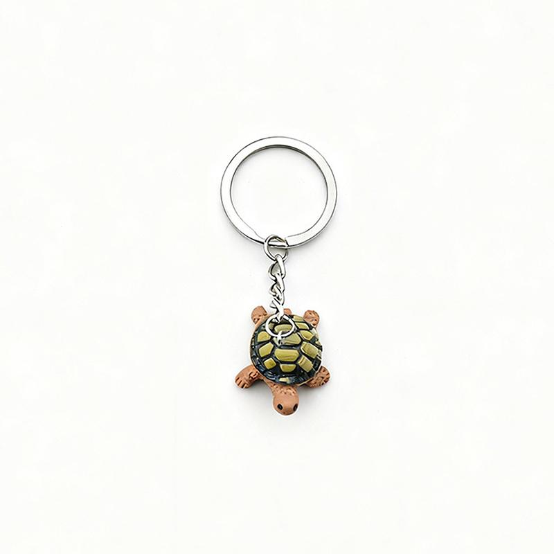 Retro Turtle Keychain Unique Cute Pendant Keyring Charm Sea-Themed Jewelry Gift