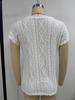 2025 European Women's Jacquard Round Neck Short Sleeve Loose Vest T-Shirt