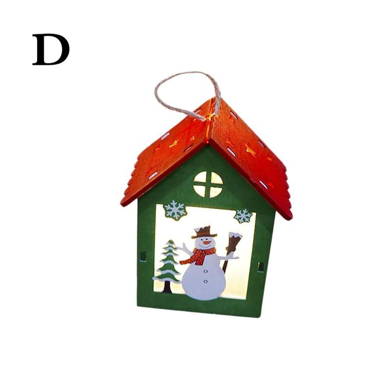 Christmas Ornaments LED Light Chalet Hotel Bar Dekorace vánočního stromu