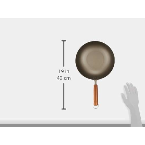 Hasemoto Pure Titanium Wooden Handle Frying Pan, 26cm, Body: Titanium, Handle: Wood, Japan, AIT1226