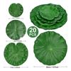 Artificial Water Lilies Pad 20 Pcs For Ponds, Floating Lotus Leaves, Lily Pads Realistic