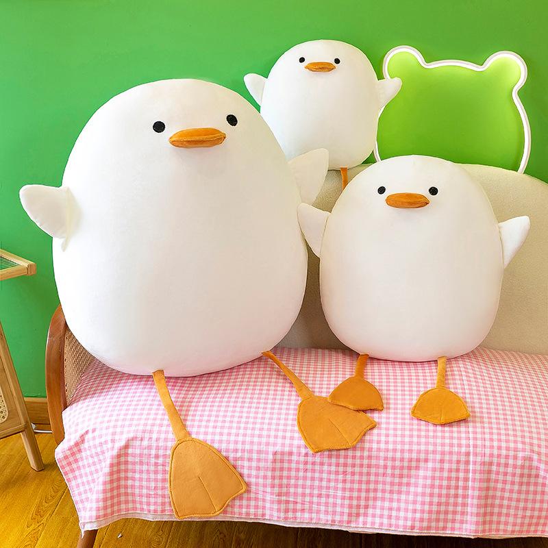 Creative Hug Duck Doll Cute Little White Duck Plush Toy Duck Throw Pillow Girl Doll Grab Machine Doll