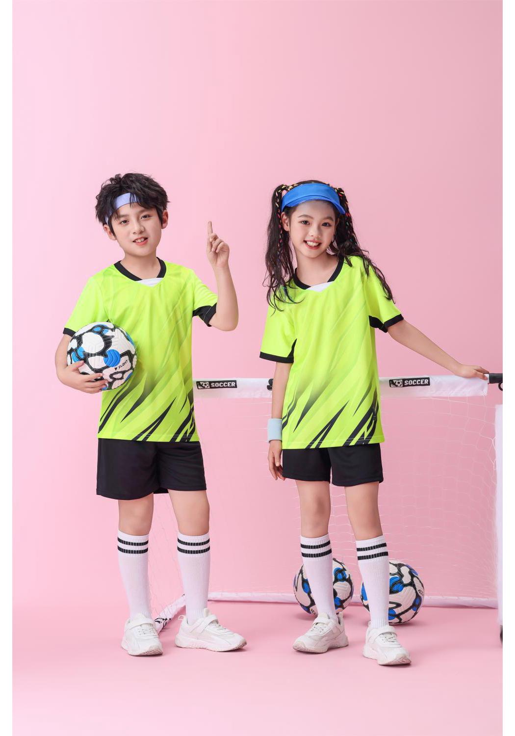 Breathable Football  Badminton Training Uniform Set for Adults  Kids L