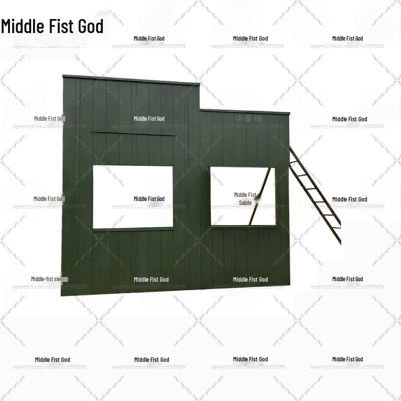 Outdoor Flat Roof Climbing Frame Training System