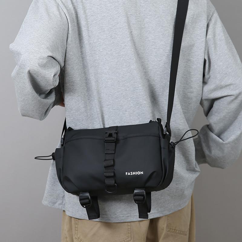 Casual Large Capacity Men's Crossbody Bag Outdoor Travel Nylon Material Water-Resistant Membrane Urban Minimalist Style