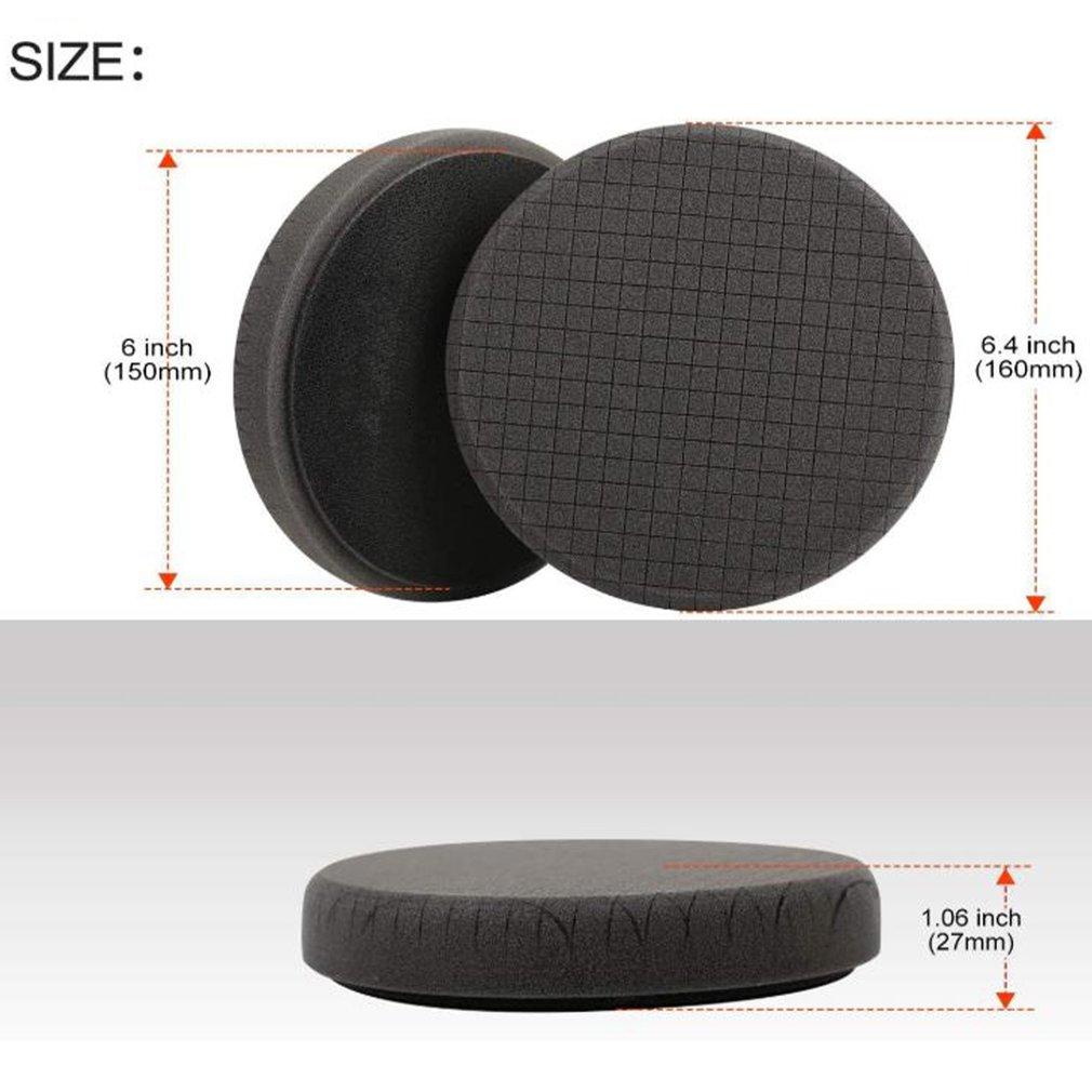 5PCS 6-Inch Car Polishing Discs Self-Adhesive Buffing Waxing Sponge Wool Wheel Polishing Pad for Car Polisher Drill Adapter