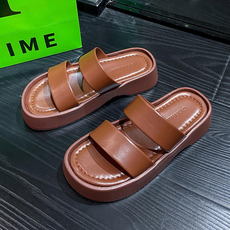 Summer Shoes Woman 2022 Platform Slippers Ladies Casual Slip-on Slides Women Designer Flats Comfortable Fashion Beach Shoes