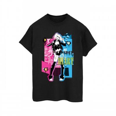 Womens/Ladies Harley Quinn Rebel Heart Cotton Boyfriend T-Shirt